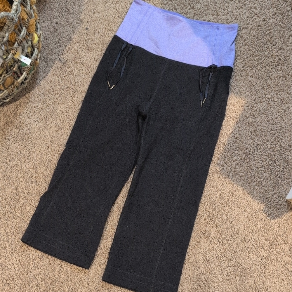 lululemon athletica Kids Black and Purple Leggings
